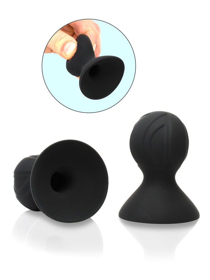 Silicone Pro Nipple Suckers - Black