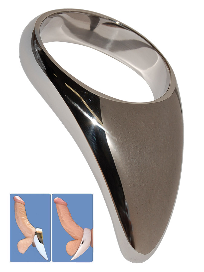 Buy Stainless Steel Teardrop Cock Ring - 55mm