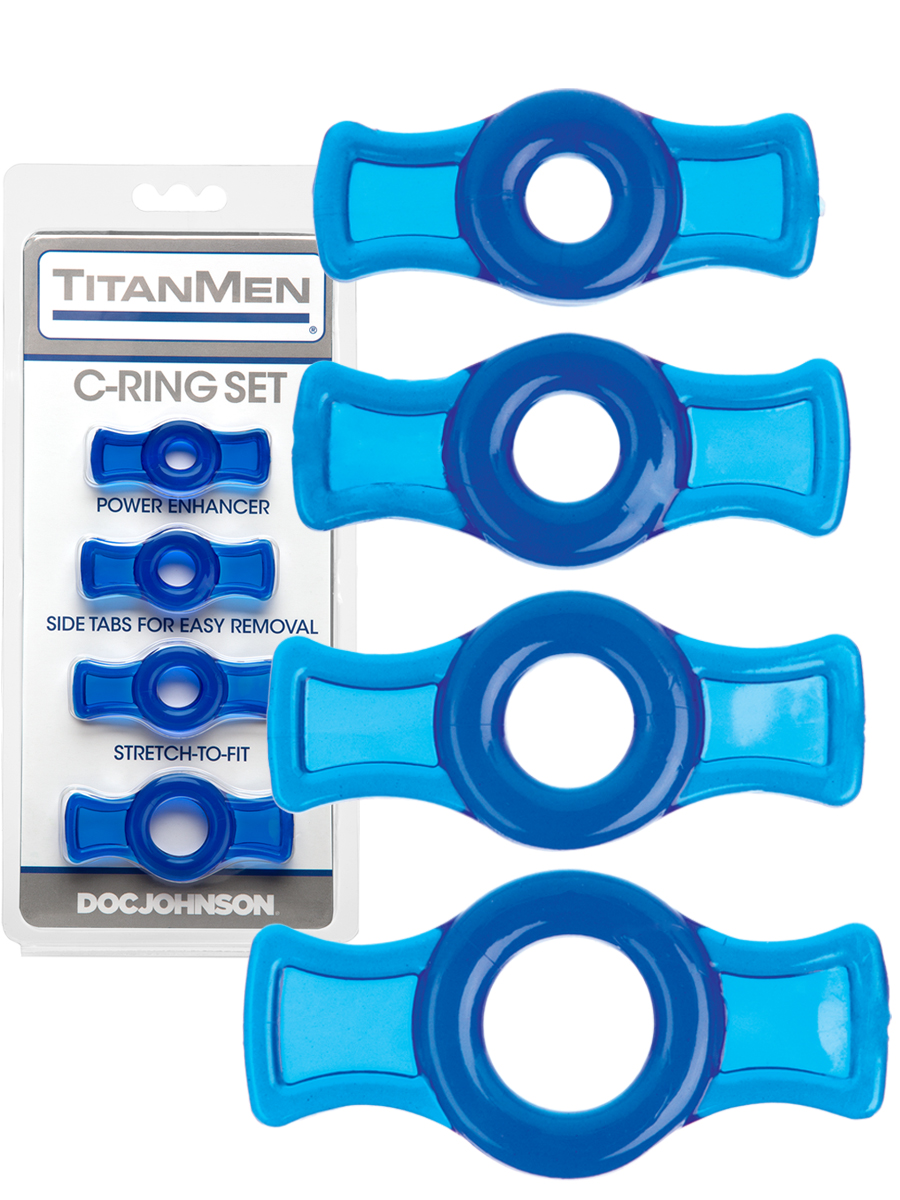 Titanmen - Cock Ring Set Blue