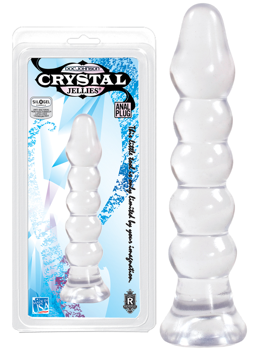 Crystal Jellies Clear Bumps Anal Plug