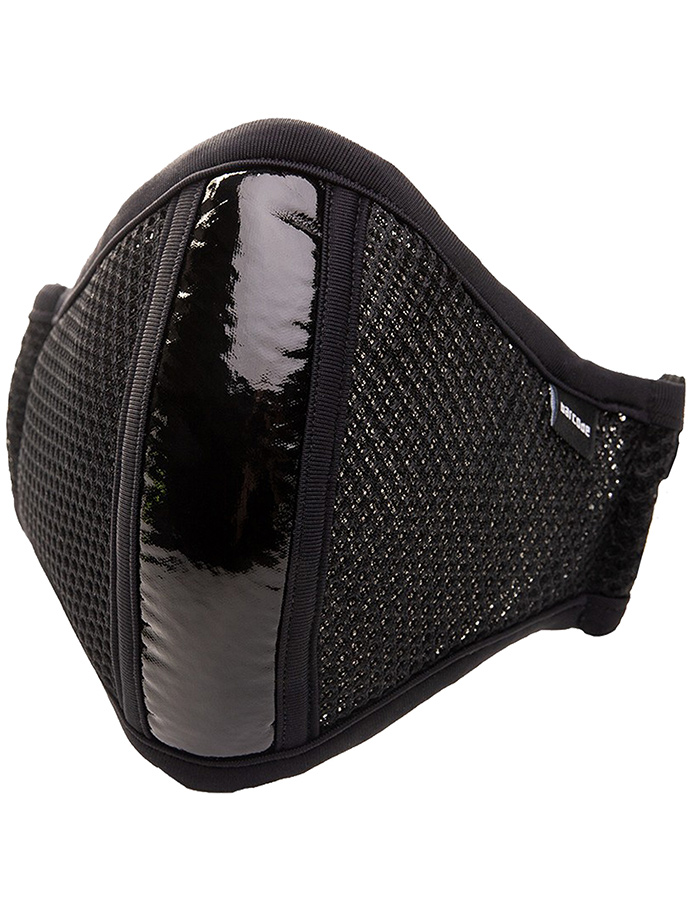 Face Mask with Filter - Black Shinie