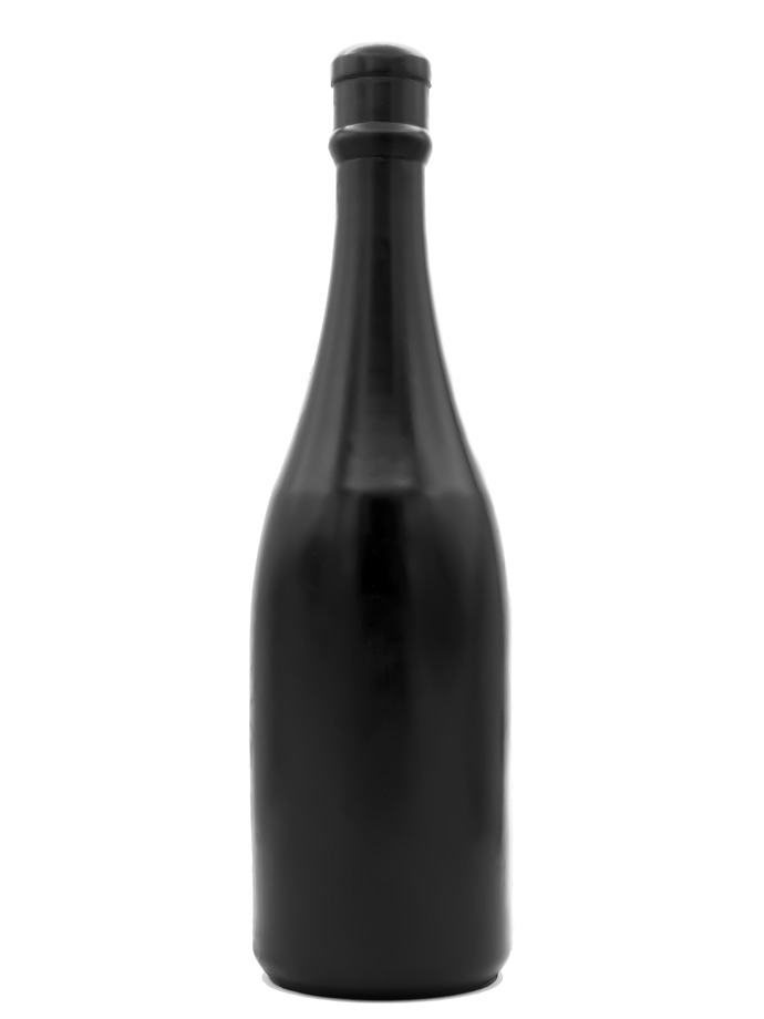 All Black Dildo 90 - Champagne Bottle Medium