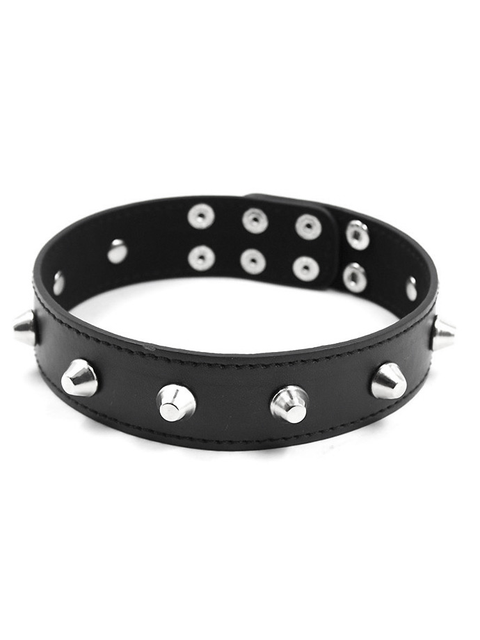 Collar with Rivets - Black