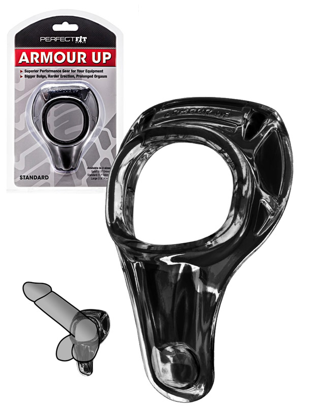 Armour Up Cockring Black - Large