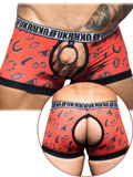 FUKR Toys with C-Ring Boxer Open Back - Red