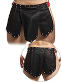 DNGEON Roman Skirt - Black/red