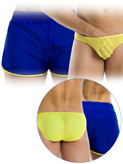 Double Boxer Shorts - Blue/Yellow